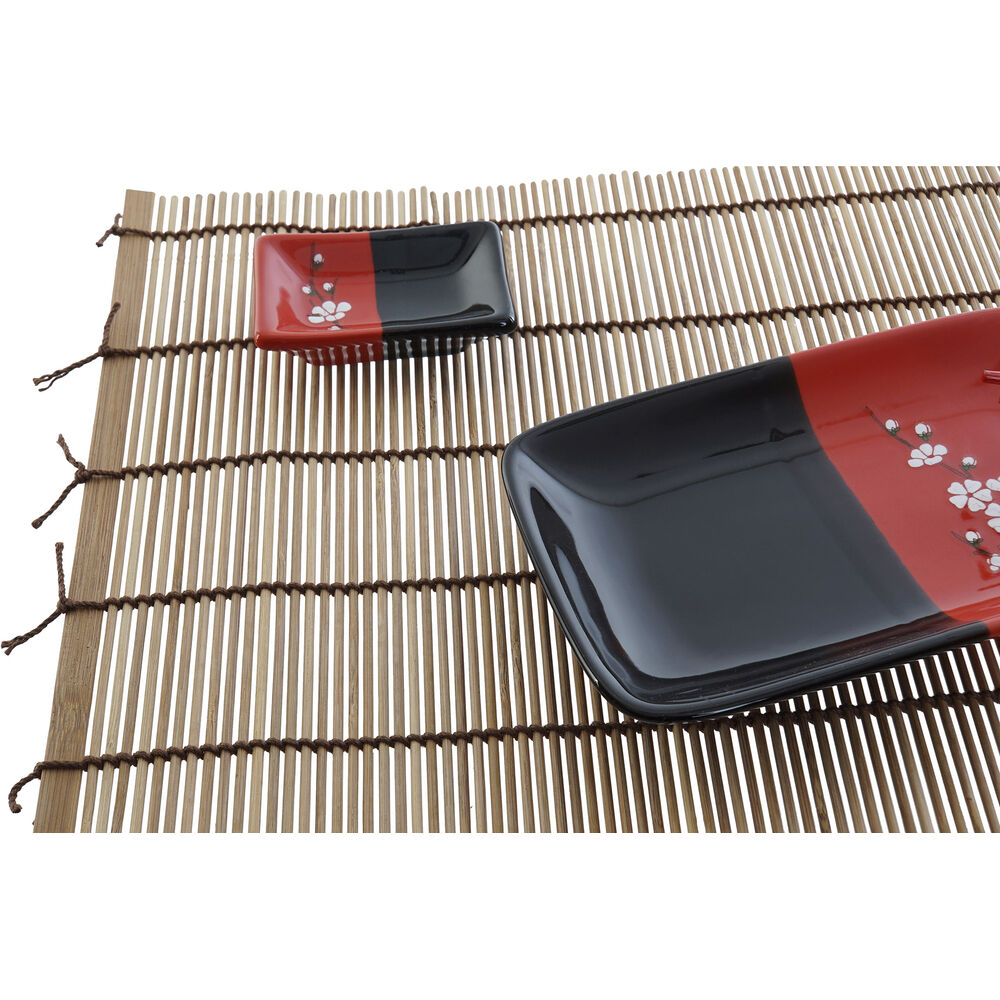 

DKD Home Decor Ceramic Bamboo Sushi Set (12 pcs) (31 x 27 x 2,5 cm)
