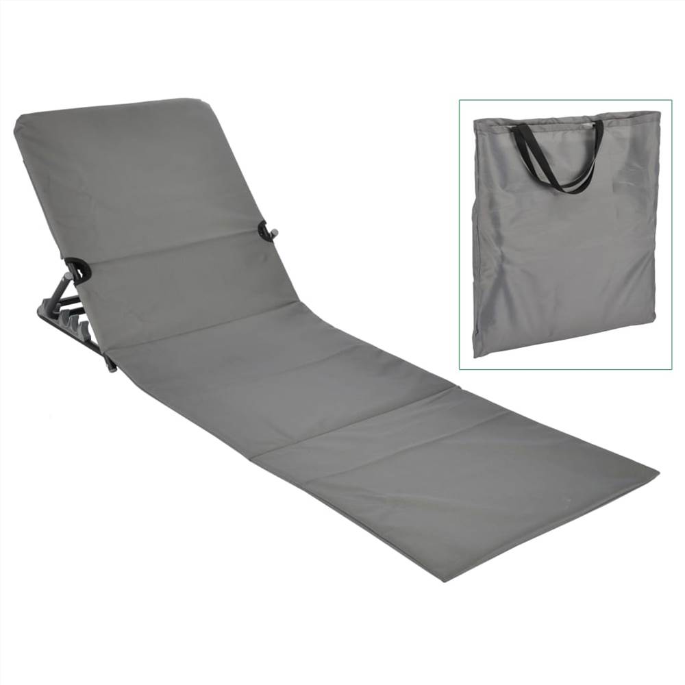 

423980 HI Foldable Beach Mat Chair PVC Grey