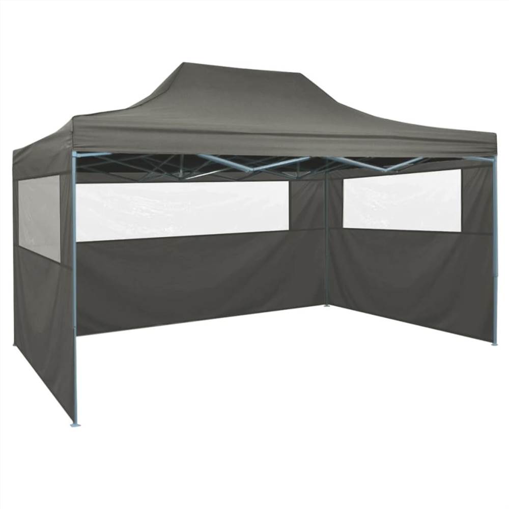 

Foldable Tent with 3 Walls 3x4.5 m Anthracite