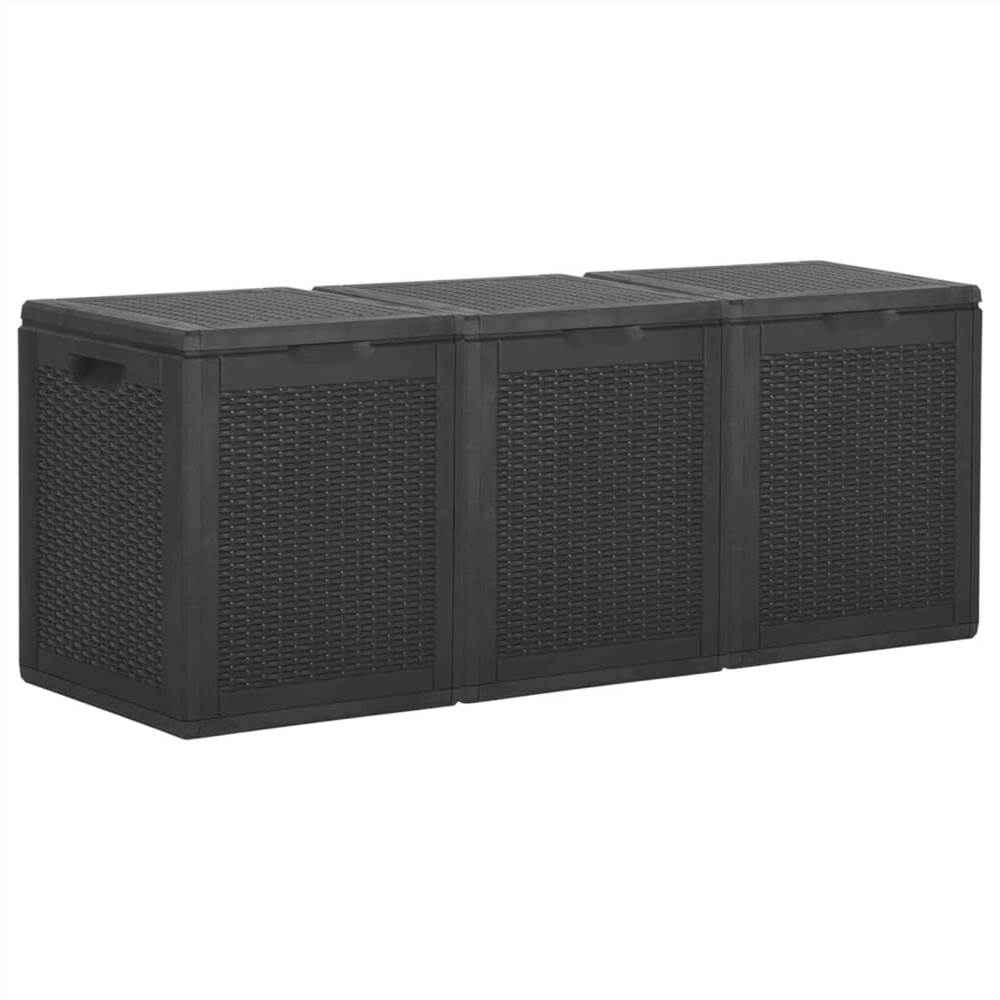 

Garden Storage Box 270L Black PP