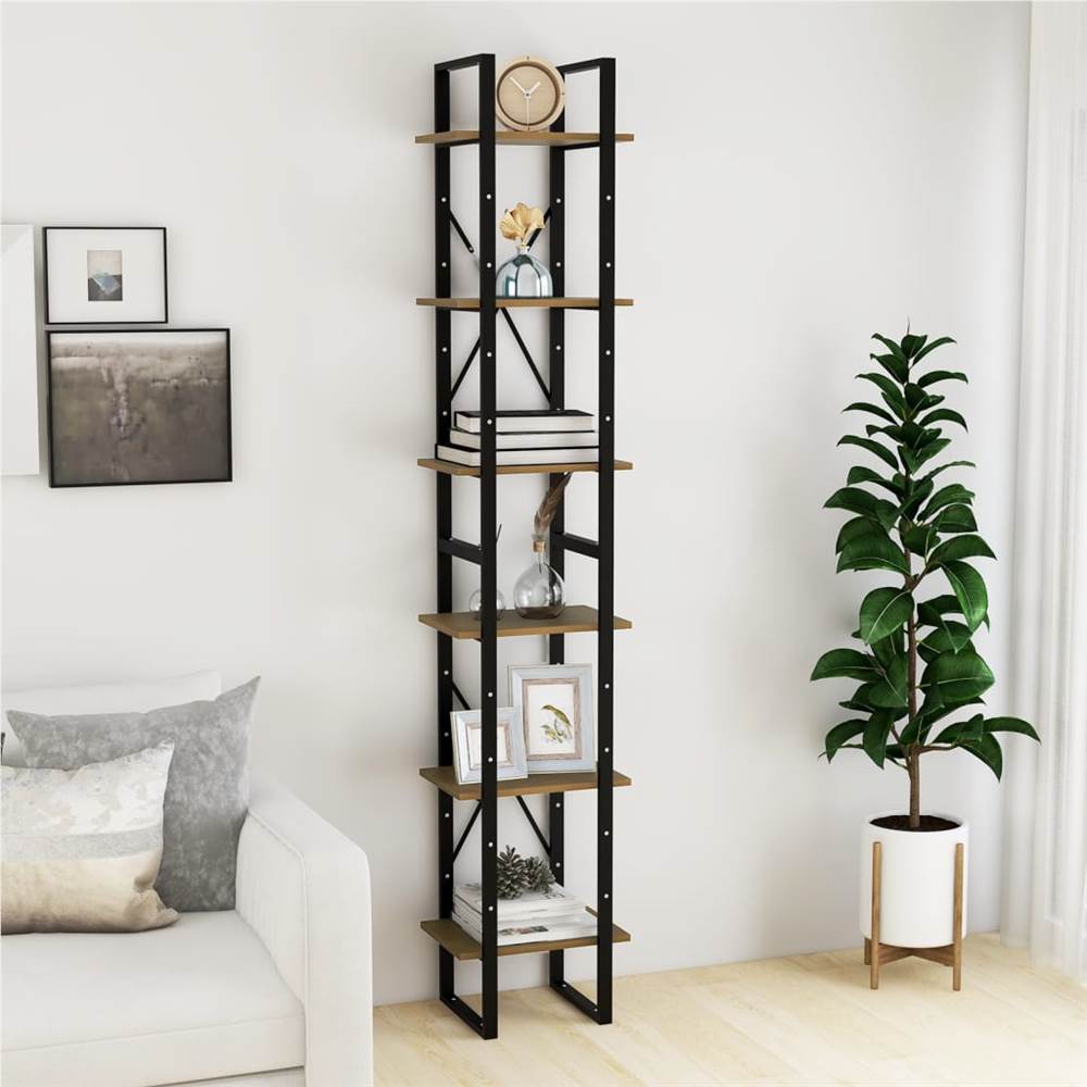 

High Cabinet Brown 40x30x210 cm Solid Pine Wood