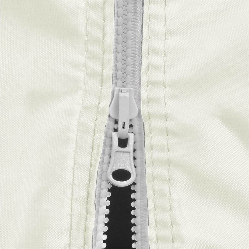 Professional Folding Party Tent with 4 Sidewalls 3x4 m Steel Cream