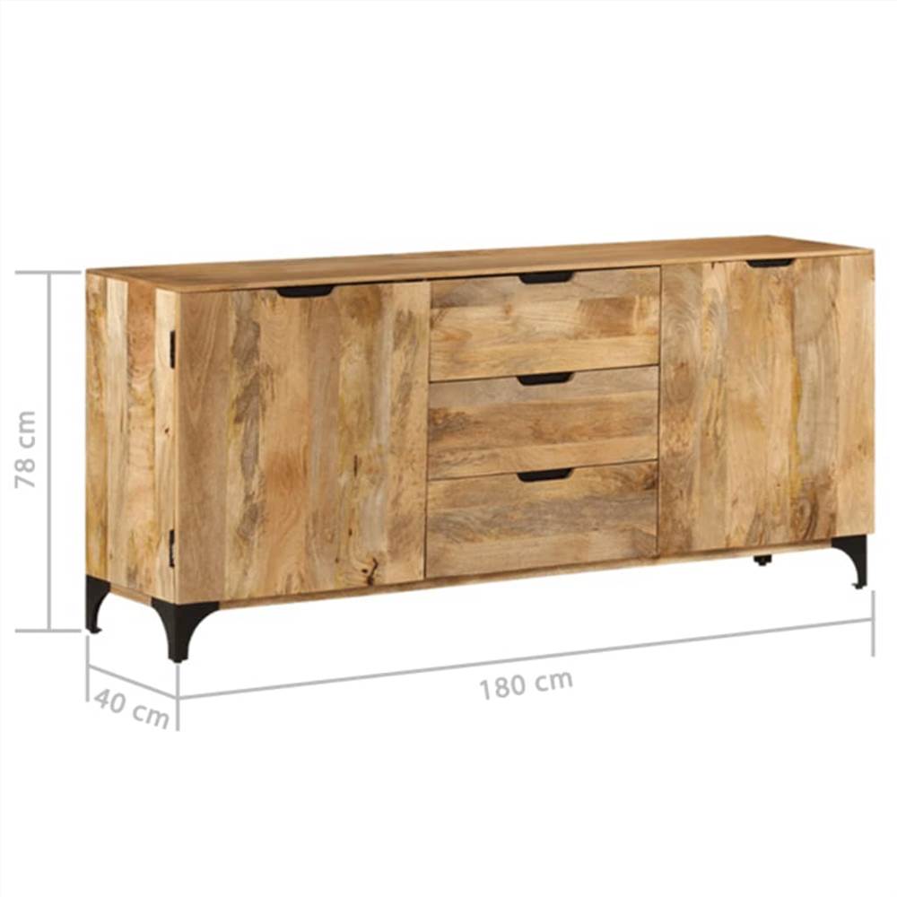 Sideboard Solid Mango Wood 180x40x80 cm