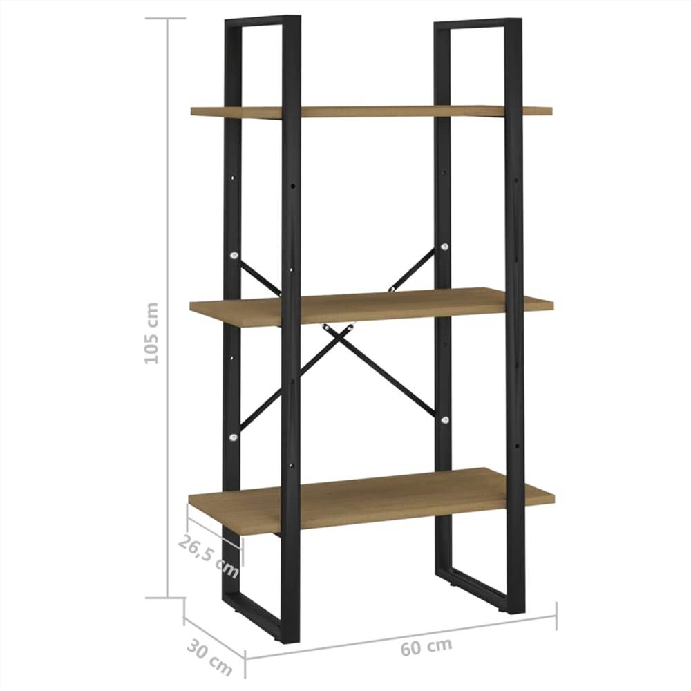 Storage Shelf Brown 60x30x105 cm Solid Pine Wood