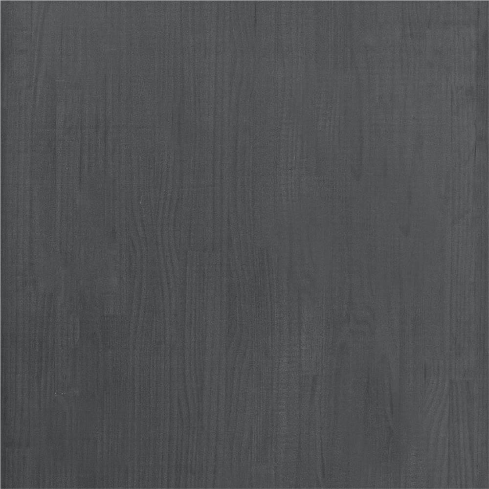 Storage Shelf Grey 60x30x105 cm Solid Pine Wood