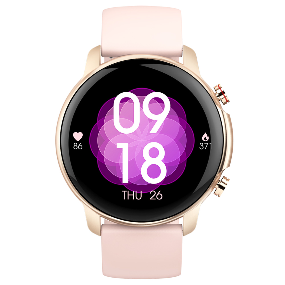 Kospet Magic 4 V5.0 Bluetooth Smartwatch 1.32 Inch TFT Touch Screen Heart Rate Blood Pressure Monitor Women's Menstrual Period Reminder 20 Sports Modes 5ATM Water Resistant 30 Days Long Standby Time Multi-language - Pink