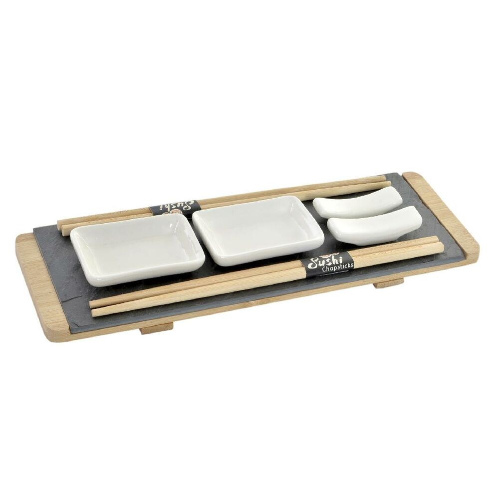 

DKD Home Decor Bamboo Board Sushi Set (9 pcs) (30 x 10 x 3,5 cm)