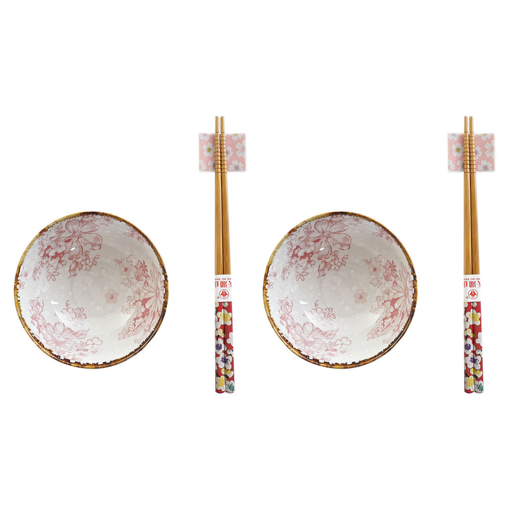 

DKD Home Decor Bamboo Porcelain Sushi Set (25,5 x 27,5 x 6 cm)