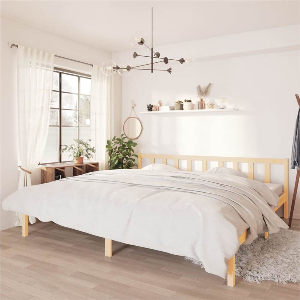 

Bed Frame Solid Pinewood 180x200 cm UK Super King