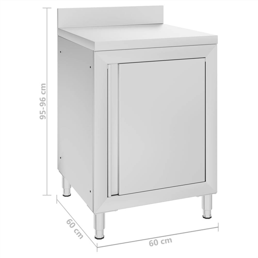 Commercial Kitchen Cabinets 2 pcs Stainless Steel