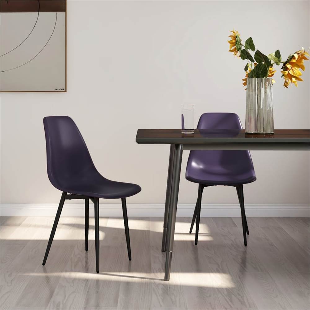 

Dining Chairs 2 pcs Purple PP
