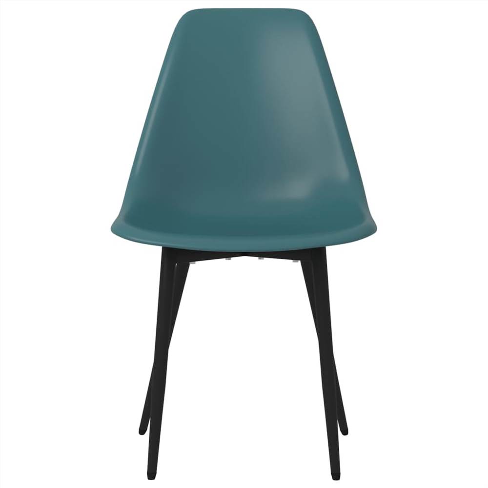 Dining Chairs 2 pcs Turquoise PP