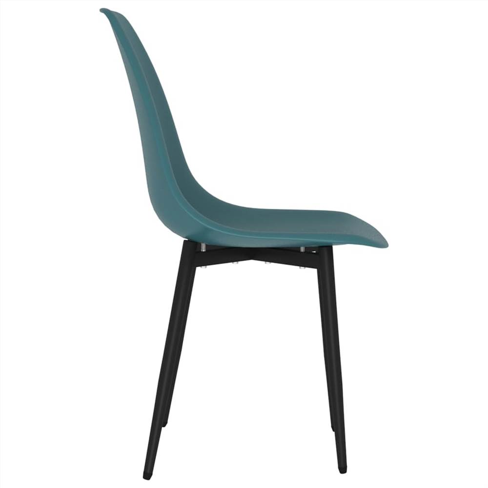 Dining Chairs 2 pcs Turquoise PP
