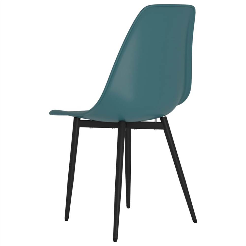 Dining Chairs 2 pcs Turquoise PP