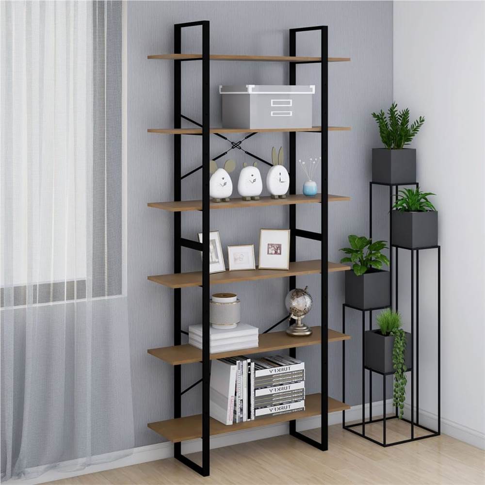

High Cabinet Brown 100x30x210 cm Solid Pine Wood