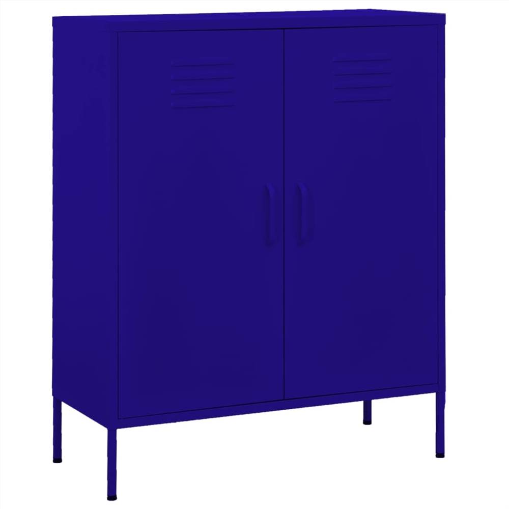 

Storage Cabinet Navy Blue 80x35x101.5 cm Steel