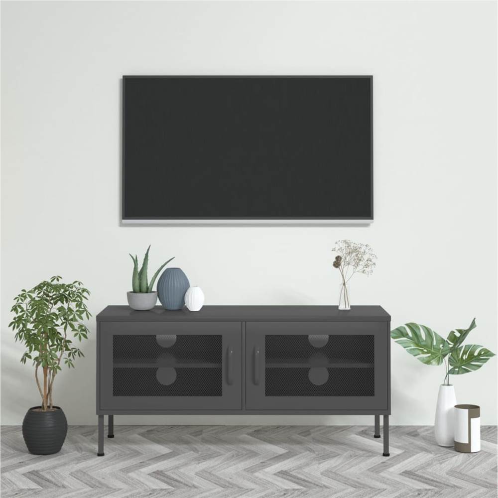 

TV Cabinet Anthracite 105x35x50 cm Steel