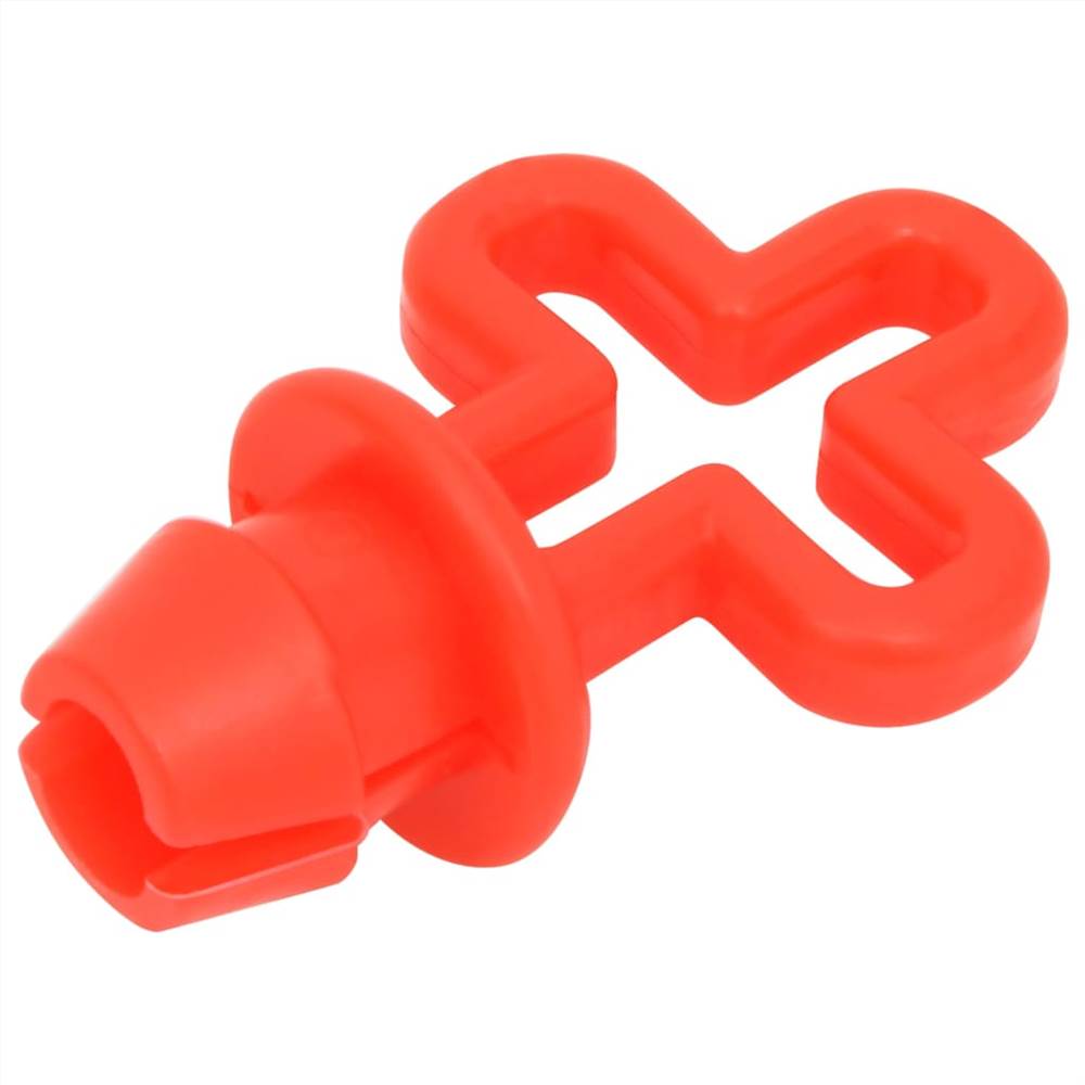 Traffic Control Bollards 4 pcs with Chain 75 cm PE