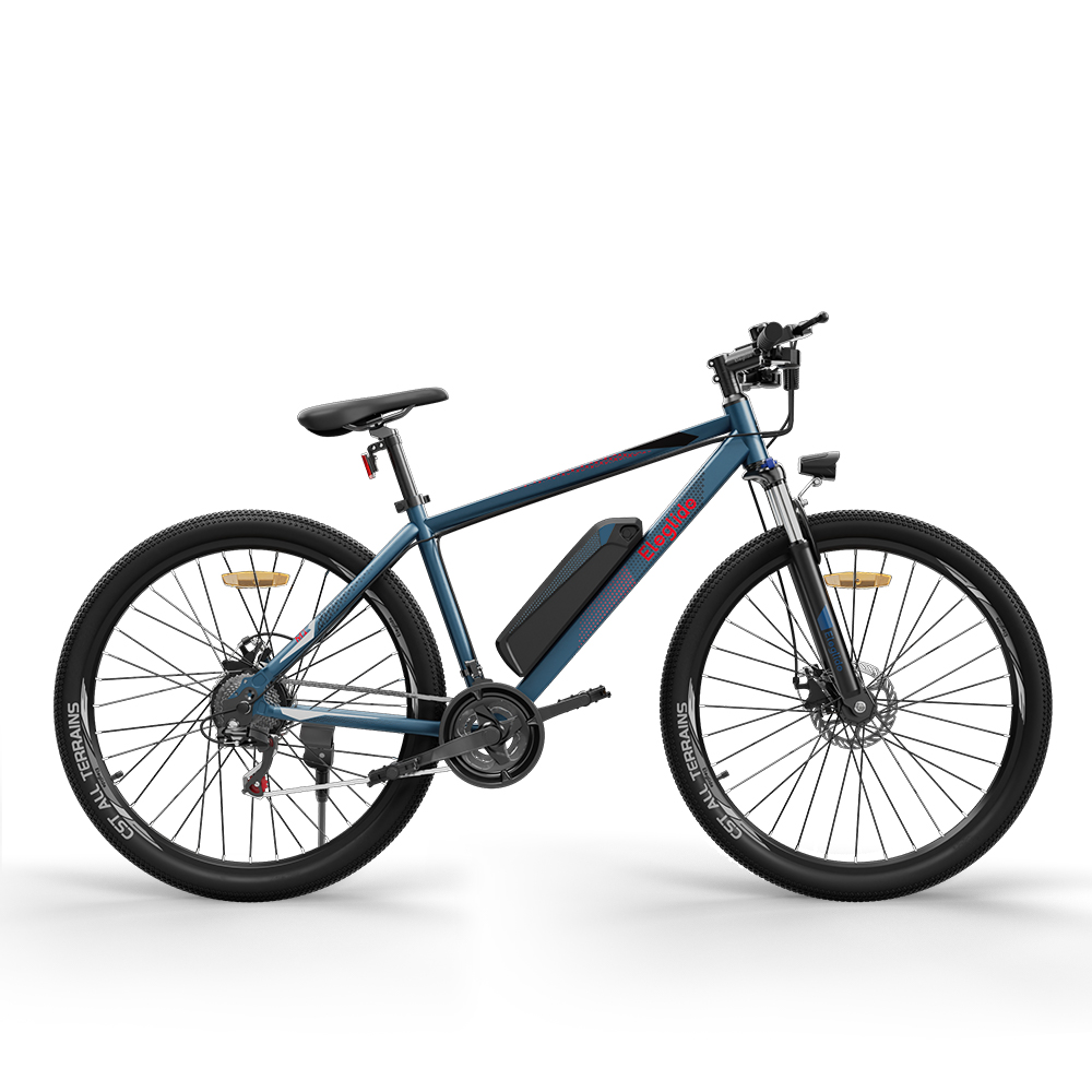 ELEGLIDE M1 Upgraded Version Electric Bike 27.5 inch  Mountain Urban Bicycle 250W Hall Brushless Motor SHIMANO Shifter 21 Speeds 36V 7.5Ah Removable Battery 25km/h Max speed up to 65km Max Range IPX4 Aluminum alloy Frame Dual Disk Brake - Dark Blue