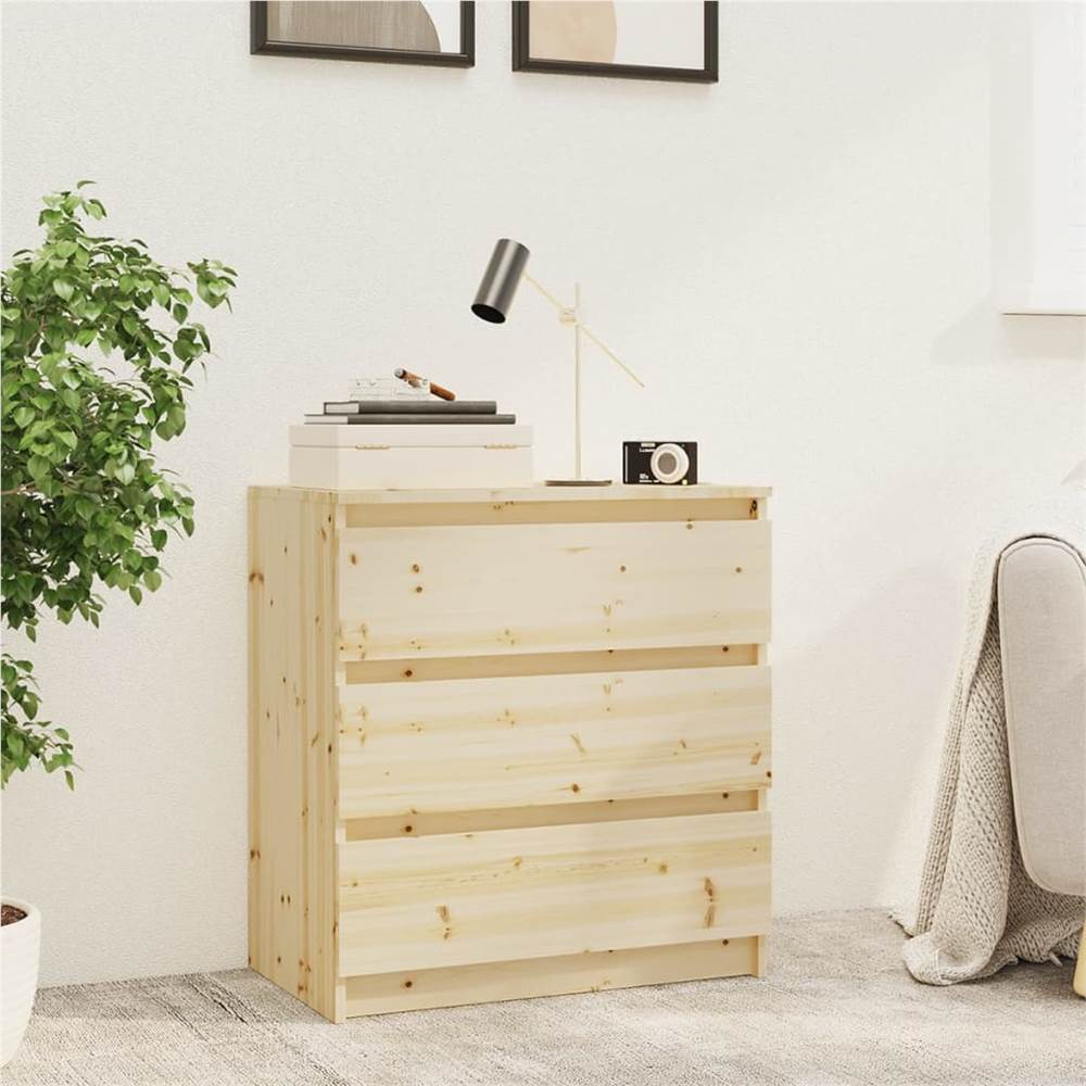 Bedside Cabinet 60x36x64 cm Solid Fir Wood