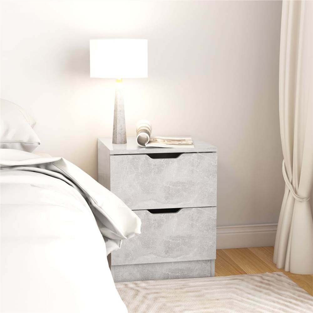 

Bedside Cabinet Concrete Grey 40x40x50 cm Chipboard