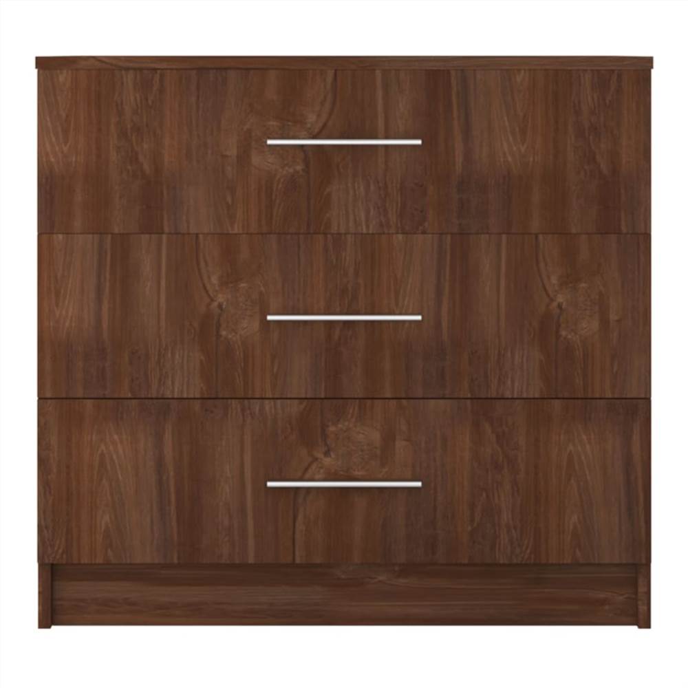 Chest of Drawers Chipboard 71x35x68 cm Brown Oak