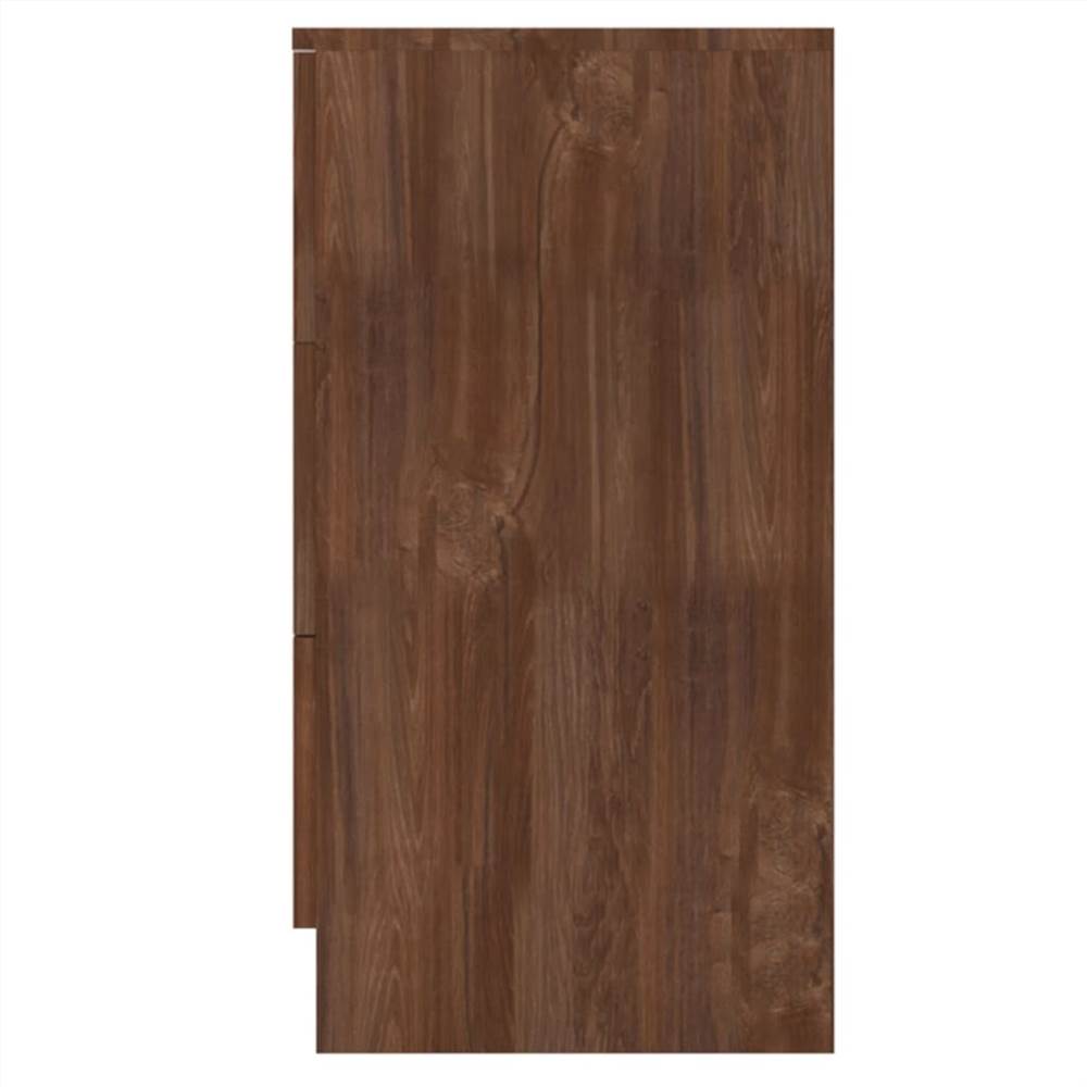 Chest of Drawers Chipboard 71x35x68 cm Brown Oak