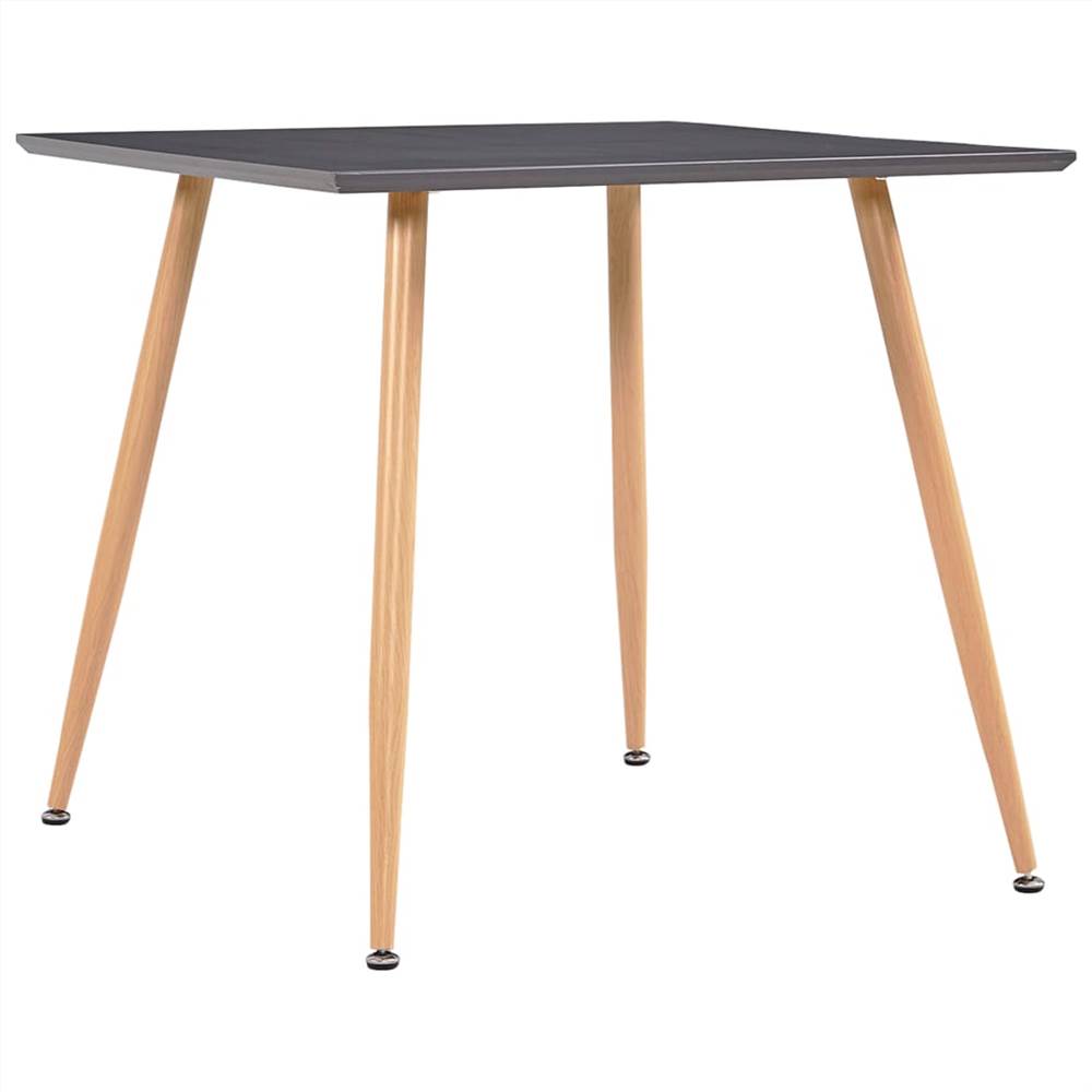 

Dining Table Grey and Oak 80.5x80.5x73 cm MDF