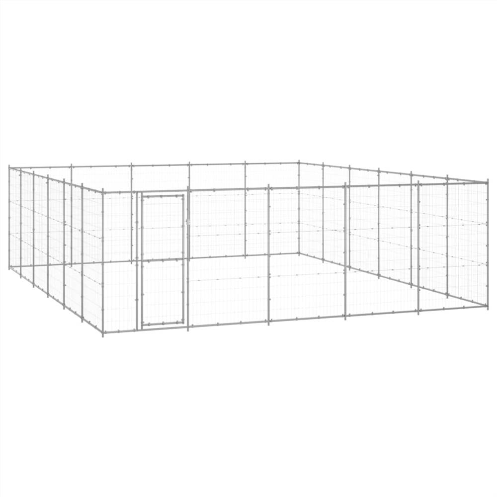 

Outdoor Dog Kennel Galvanised Steel 36.3 m²