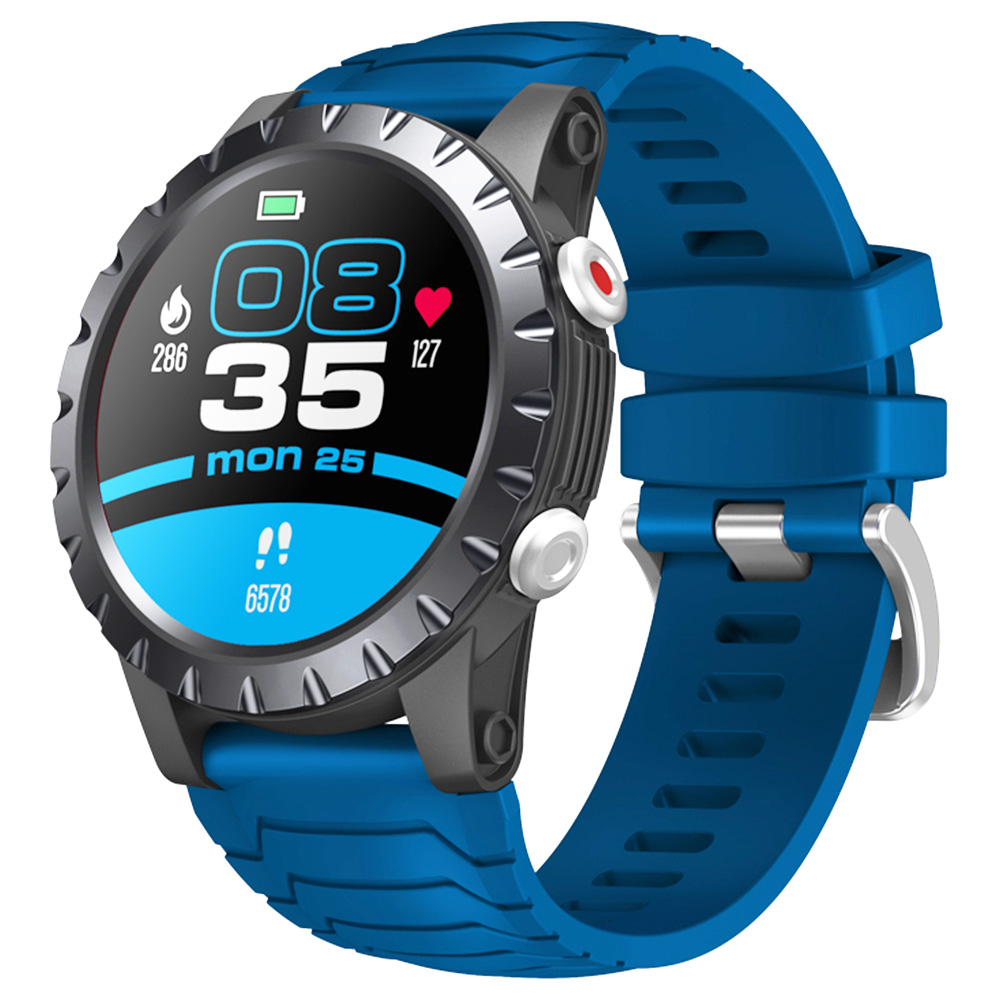 Zeblaze Stratos Sports 1.32 Inch Full-touch Screen GPS/GLONASS/Bei Dou Heart Rate Sp02 Measurement Smart Watch Blue