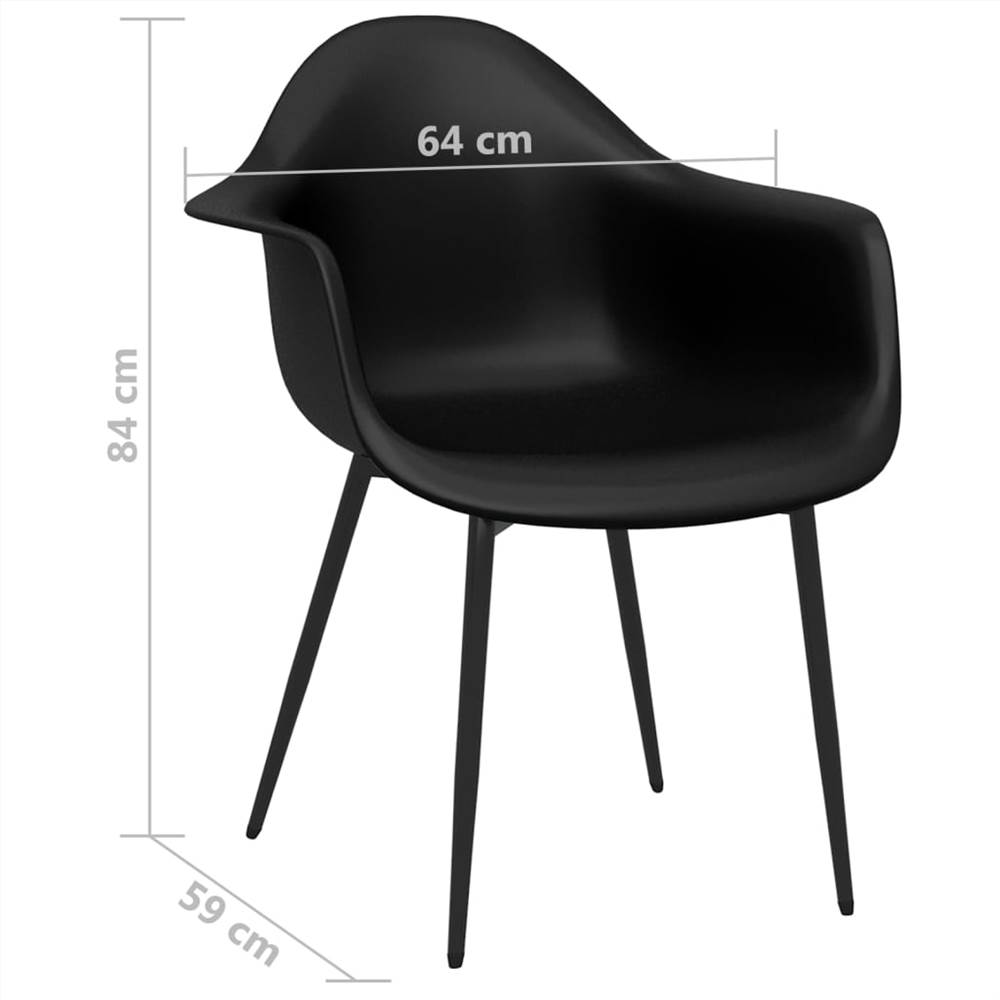 Dining Chair Black PP