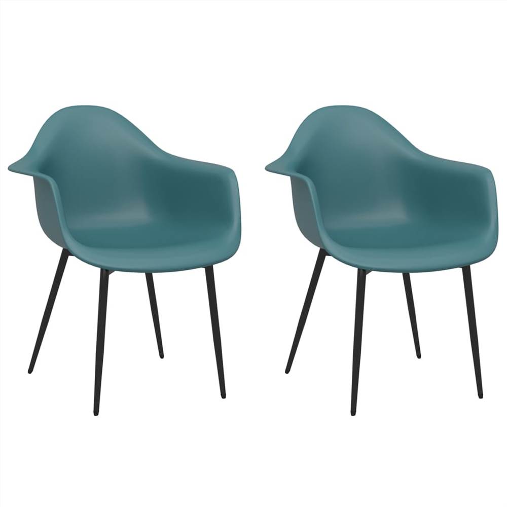 Dining Chairs 2 Pcs Turquoise PP 496367 1 