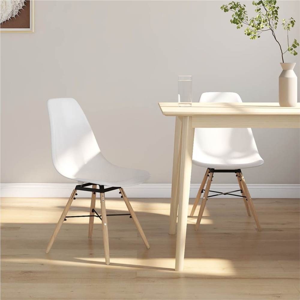 

Dining Chairs 2 pcs White PP