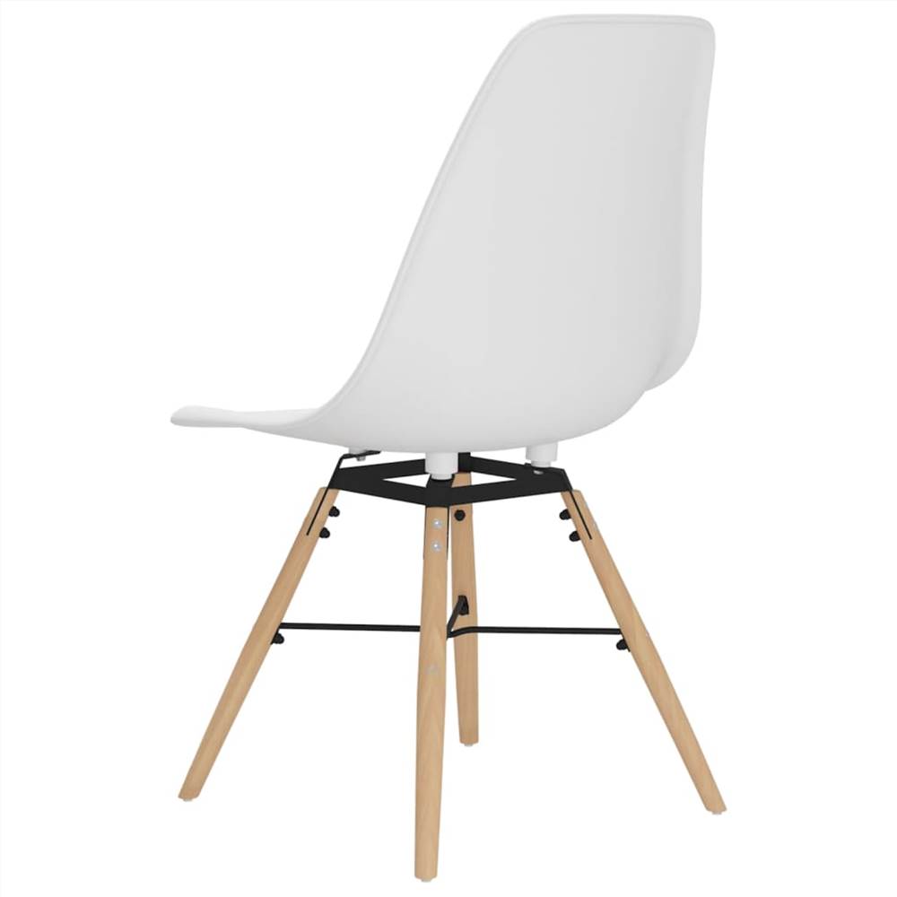 Dining Chairs 4 pcs White PP