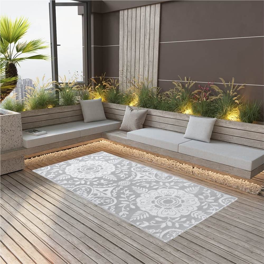 

Outdoor Carpet Light Grey 190x290 cm PP