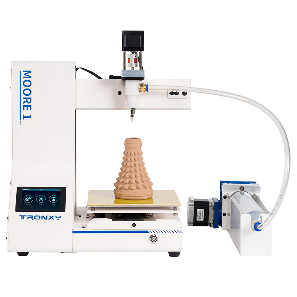 TRONXY Moore 1 Mini Clay 3D nyomtató, 40mm/s nyomtatási sebesség, nyomtatás folytatása, TMC2209, 180*180*180mm