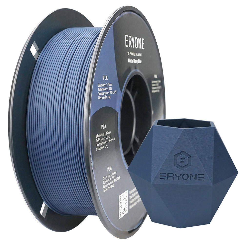 Eryone Transparent PLA 3D Printing Filament 1.75mm 1KG Spool Vacuum New Boxed 