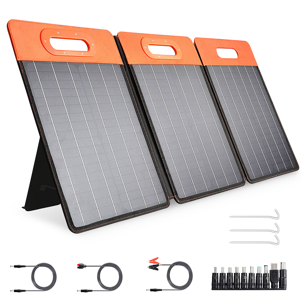 GOLABS SF60 60W Portable Solar Panel with Foldable Kickstand for Power Station Outdoor Solar Generator