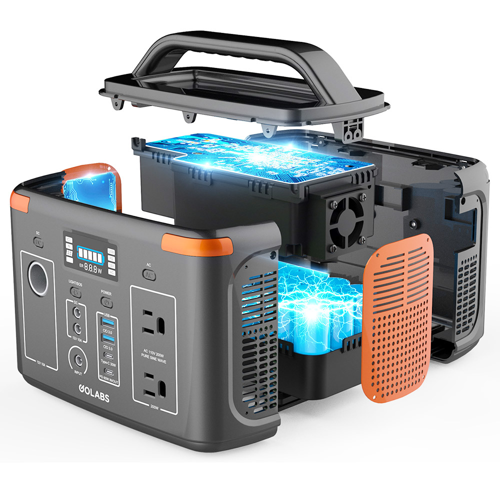 ポータブル電源 LiFePO4 GOLABS i200 80000mAh Amazon.co.jp: ポータブル電源 LiFePO4リン酸鉄リチウム電池