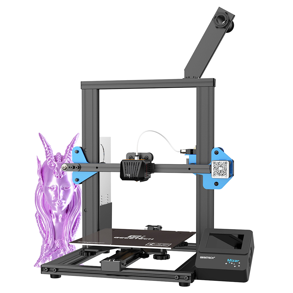 Geeetech Mizar DIY 3D Printer, Auto Leveling, Resume Print, 3.5-inch Color Touch Screen, TMC2208 Silent Drivers, 220*220*260mm