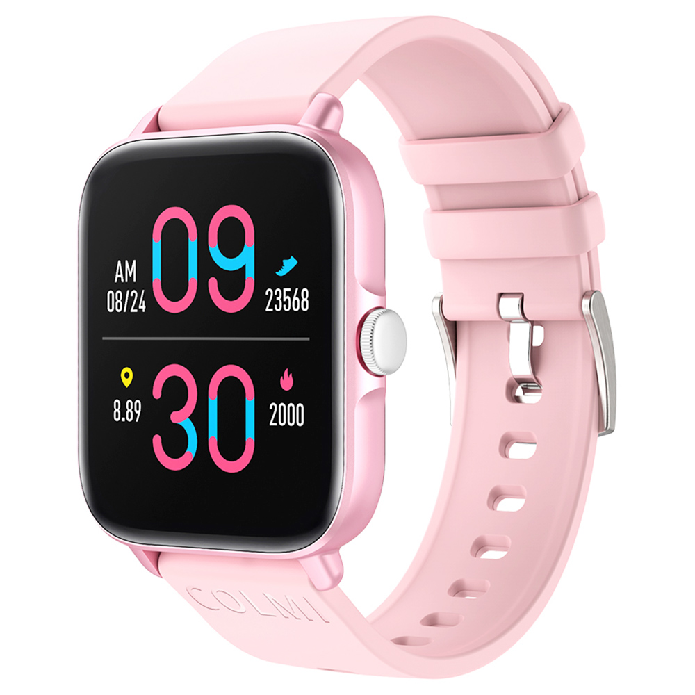 COLMI P28 Plus Smartwatch Upgraded Large Battery Fashion Sports and Health Monitor Watch Pink