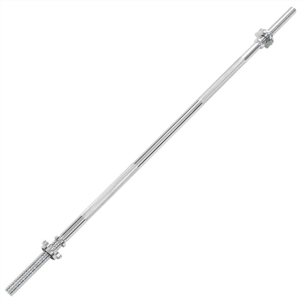 Barbell Bar 3x120 cm Steel Silver