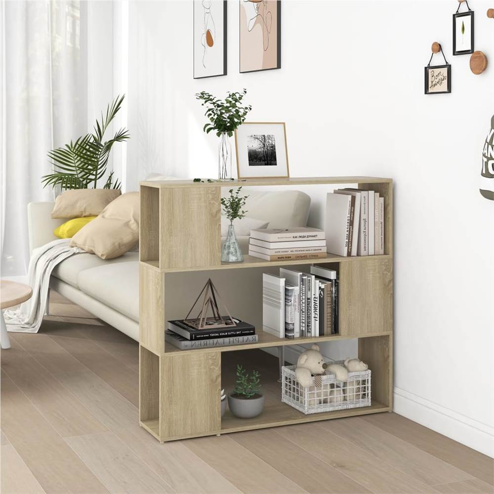 

Book Cabinet Room Divider Sonoma Oak 100x24x94 cm