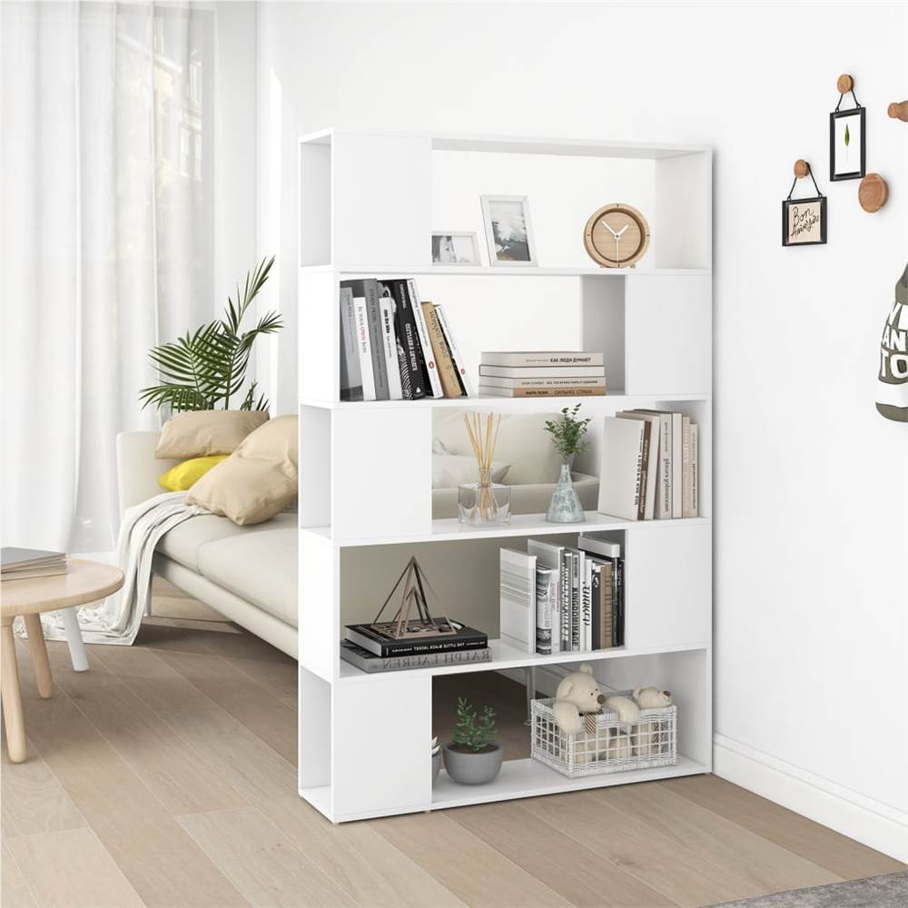 

Book Cabinet Room Divider White 100x24x155 cm Chipboard