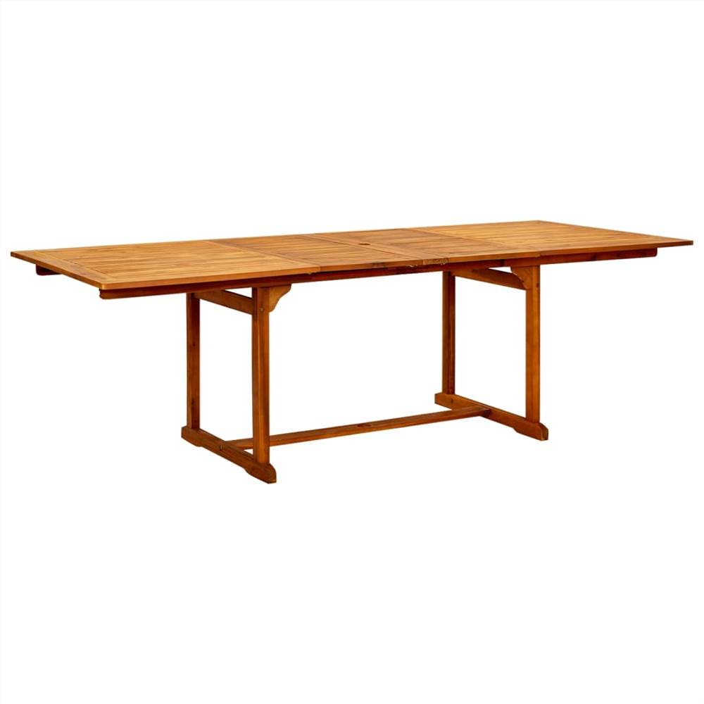 

Garden Dining Table (160-240)x100x75 cm Solid Acacia Wood