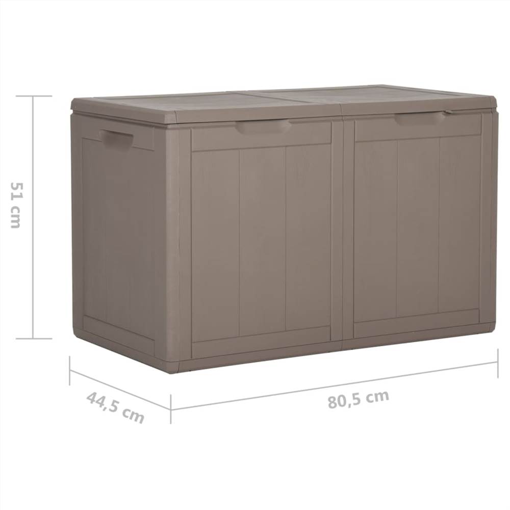 Garden Storage Box 180L Brown PP