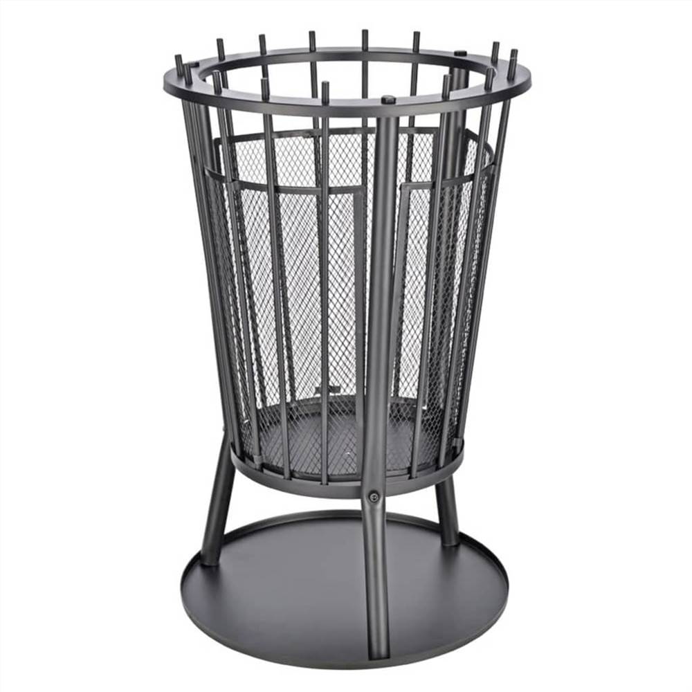 

HI Fire Basket with Spark Guard Black 40x61 cm