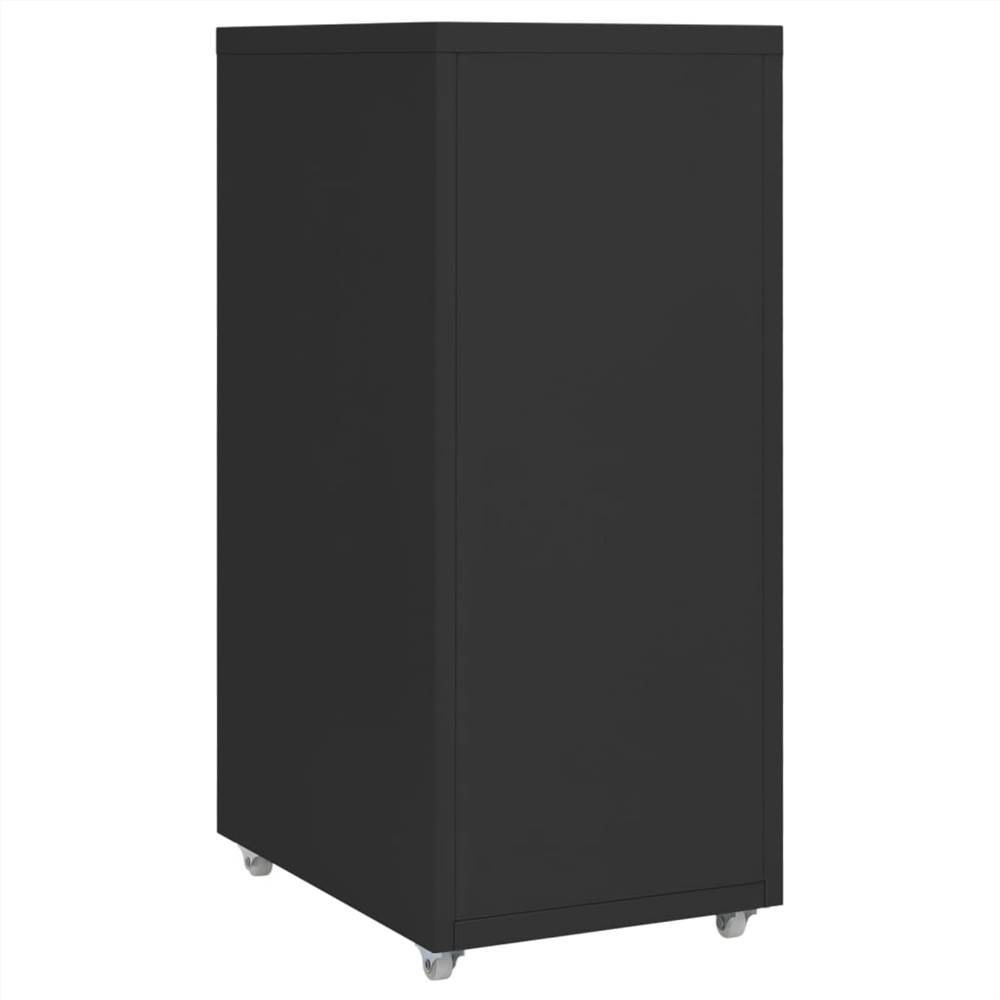 Mobile File Cabinet Black 28x41x69 Cm Metal 9 Mobile File Cabinet Black 28x41x69 cm Metal
