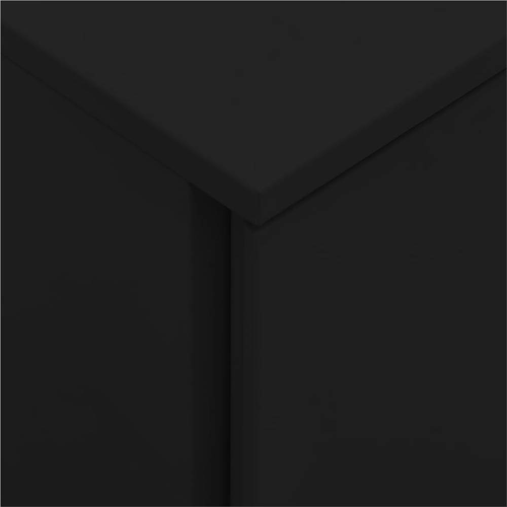 Mobile File Cabinet Black 39x45x60 cm Steel