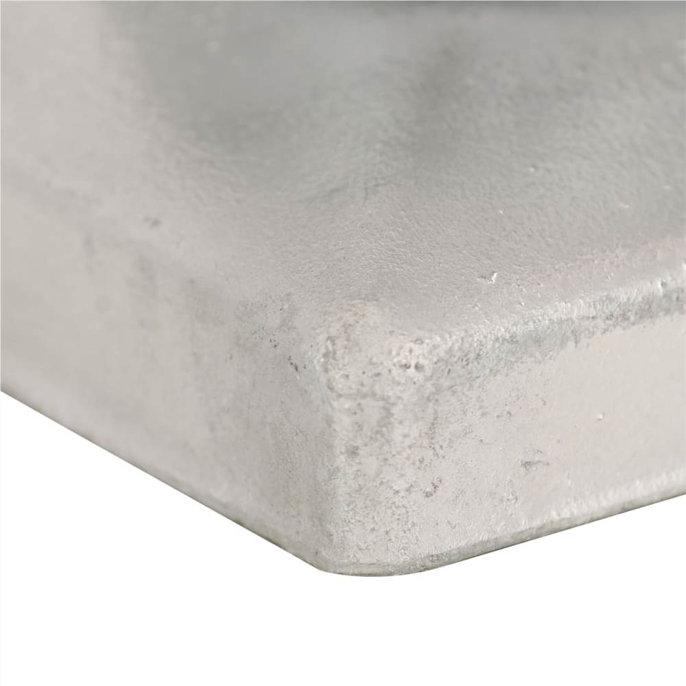 Post Caps 6 pcs Globe Final Galvanised Metal 101x101 mm